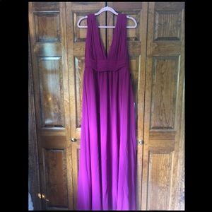 Magenta Maxi Formal / Prom Dress
